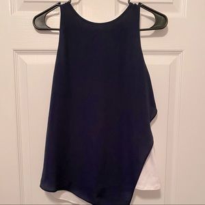 Whit House/Black Market asymmetrical blouse